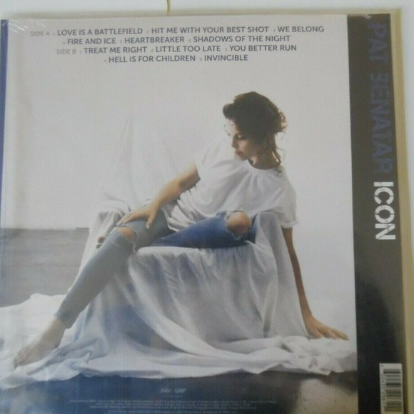Pat Benatar Icon LP ~ Exclusive Colored Vinyl (Transparent Blue) ~ New/Sealed! - Picture 2 of 2